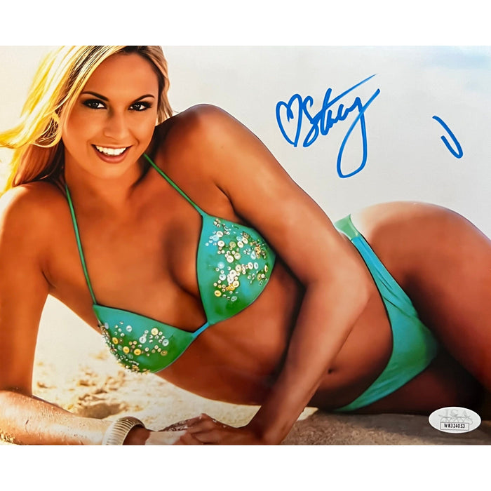 Stacy Keibler 8x10 Metallic Promo - JSA Autographed