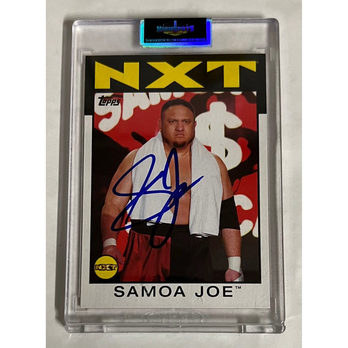 WWE - Samoa Joe Topps Trading Card - Autographed