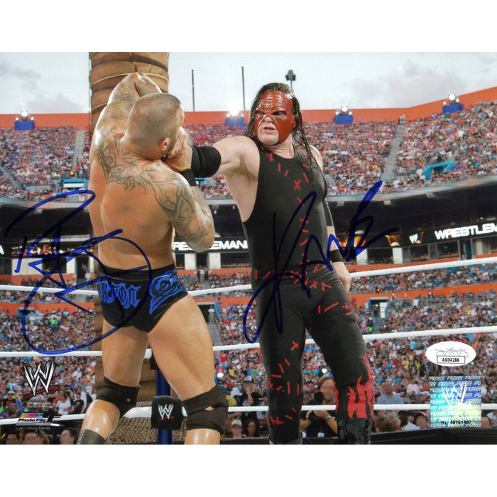Kane vs Randy Orton PF 8x10 Promo - JSA Autographed