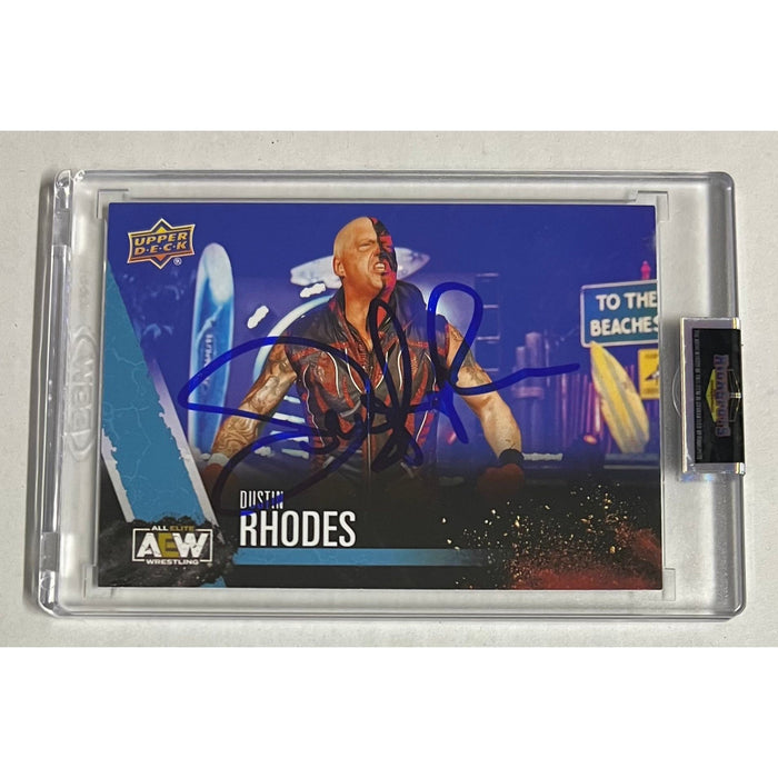 AEW - Dustin Rhodes Upper Deck Trading Card - Autographed