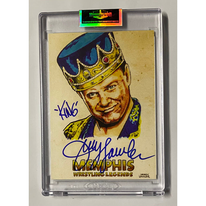 Memphis Wrestling Legends - Jerry The King Lawler Trading Card - Autographed