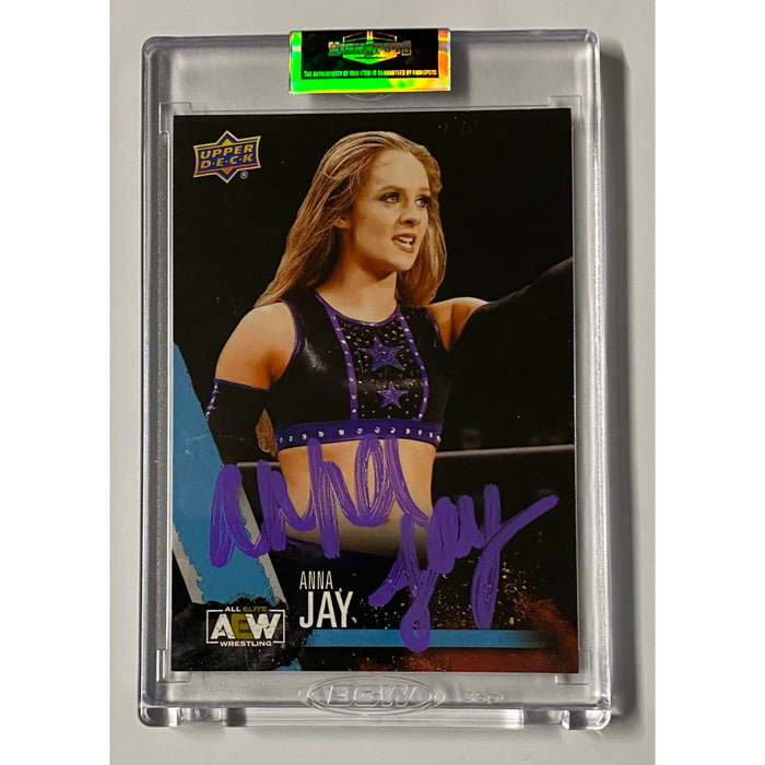 AEW - Anna Jay Upper Deck Trading Card - Autographed