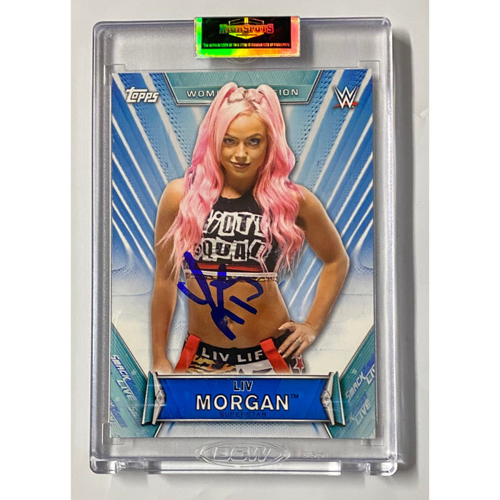 WWE - Liv Morgan Topps Trading Card - Autographed