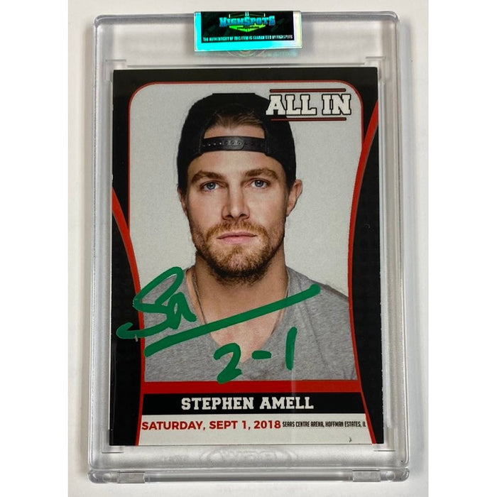 Stephen Amell All In Trading Card - Autographed