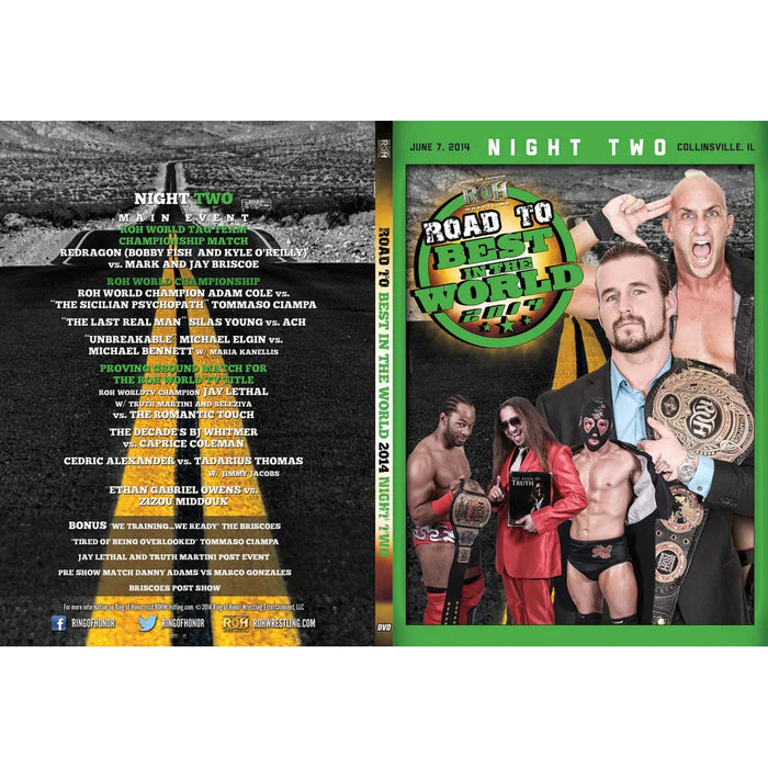 ROH - Road to Best in the World Night Two 2014 DVD