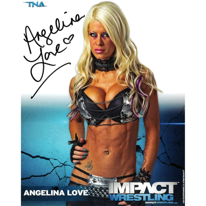 Angelina Love Impact Wrestling 2011 8 x 10 Promo - AUTOGRAPHED
