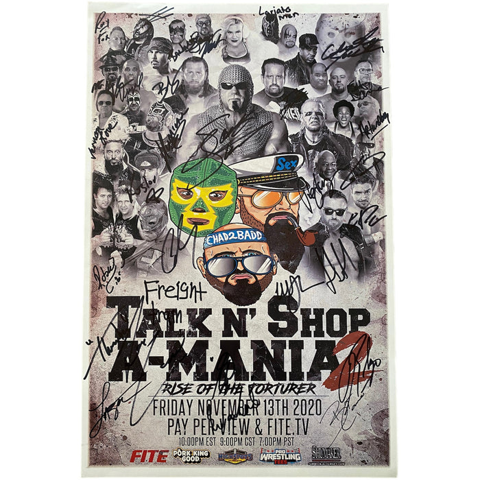 Talk N’ Shop A-Mania 2 11x17 Multi Signed Poster - Autographed