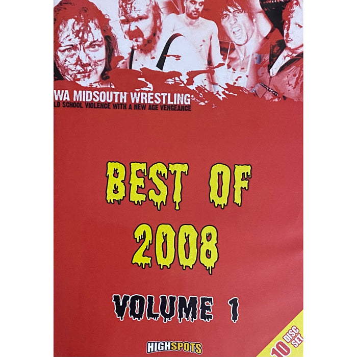 IWA Mid-South 10 Disc Set - Best of 2008 Volume 1 DVD-R