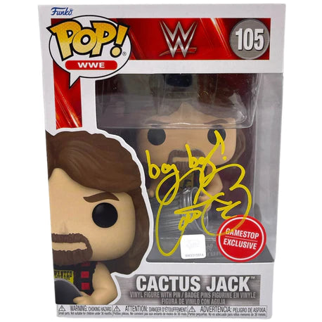 CACTUS JACK WWE Funko POP Figure - AUTOGRAPHED