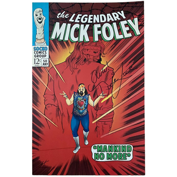 Mick Foley Dude Love 11x17 Comic - AUTOGRAPHED