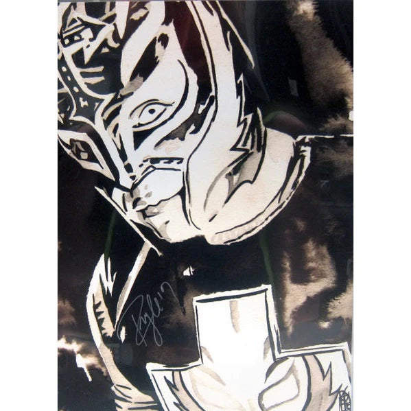 Rey Mysterio 18x24 AUTOGRAPHED Print