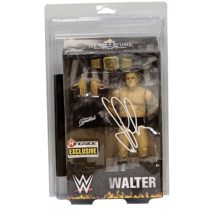 Walter WWE Elite New York Take Over 2019 Figure with Protector Case - AUTOGRAPHED