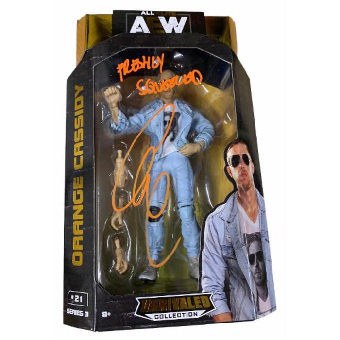 Orange Cassidy AEW Figure with Special Inscription - AUTOGRAPHED