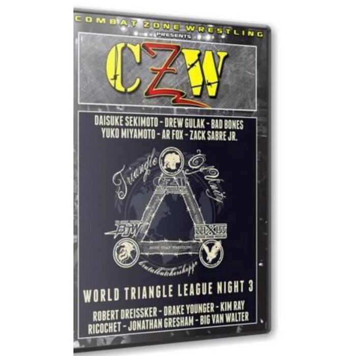CZW - World Triangle League Night 3 DVD-R