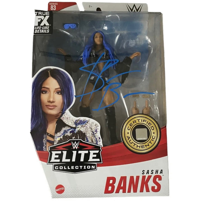 Sasha Banks Series 83 Elite WWE Figure- Autographed