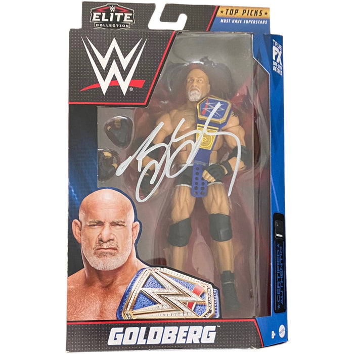 Goldberg WWE Elite Top Picks Figure with Protector Case - AUTOGRAPHED