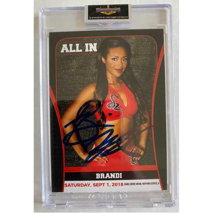 ALL IN Brandi Rhodes SIGNED TRADING CARD