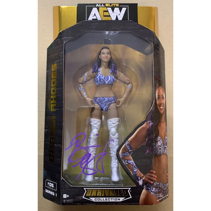 Brandi Rhodes AEW Figure - AUTOGRAPHED with Protector