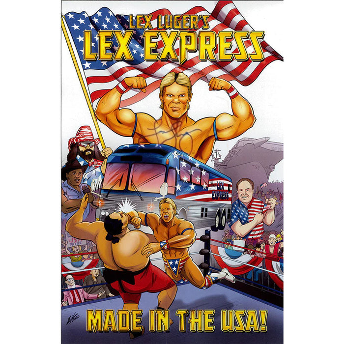 Lex Luger 11x17 Comic Print - AUTOGRAPHED