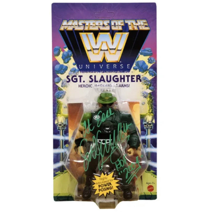 Sgt Slaughter Master of the Universe Figure - AUTOGRAPHED