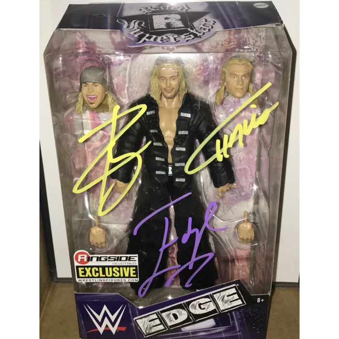 WWE EDGEHEADS 3-IN-1 RINGSIDE EXCLUSIVE FIGURE - AUTOGRAPHED