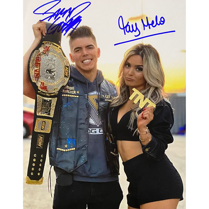 Sammy Guevara & Tay Conti Promo - Dual Autographed