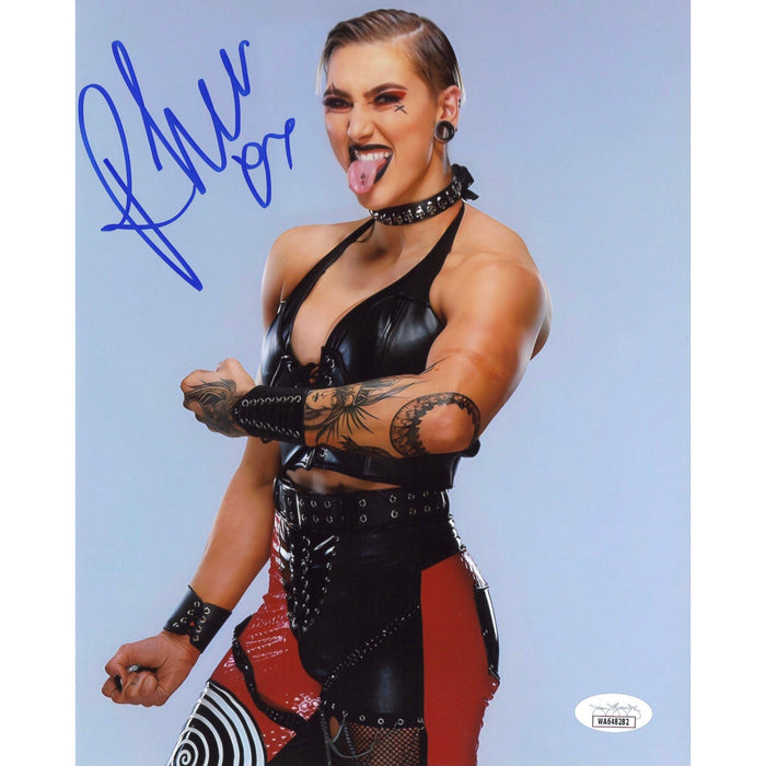 JSA Signed* Rhea Ripley Red Pants 8 x 10 Promo