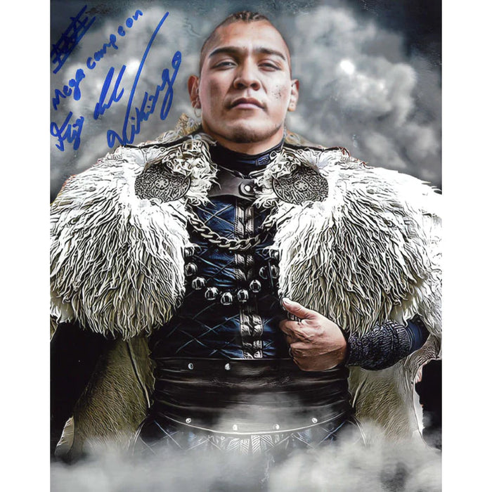 El Hijo del Vikingo White Fur & Smoke 8 x 10 Promo - AUTOGRAPHED