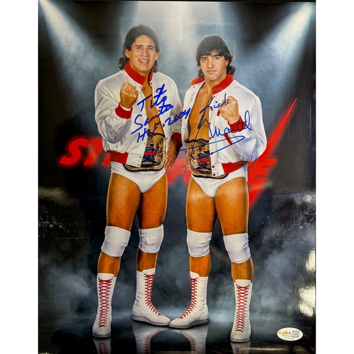 Strike Force 11x14 Metallic Poster - JSA Dual Autographed