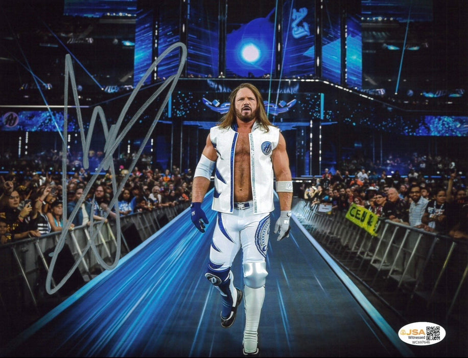 AJ Styles 8x10 Promo - JSA Autographed