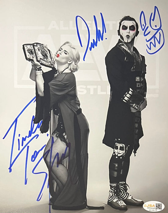 Timeless Toni Storm & Danhausen 8x10 Promo - JSA Dual Autographed