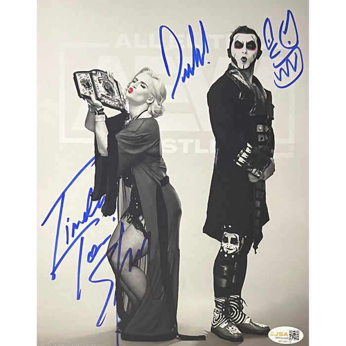 Timeless Toni Storm & Danhausen 8x10 Promo - JSA Dual Autographed