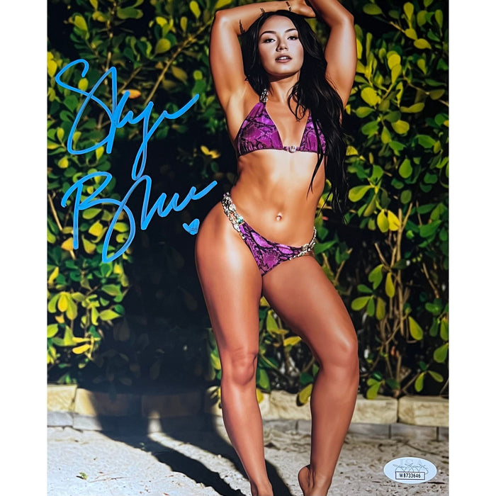 Skye Blue 8x10 Metallic Promo - JSA Autographed