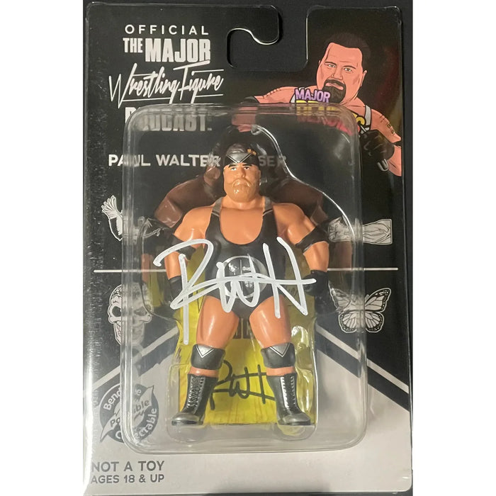 Paul Walter Hauser Major Wrestling Figure Podcast Bendie Figure - JSA AUTOGRAPHED