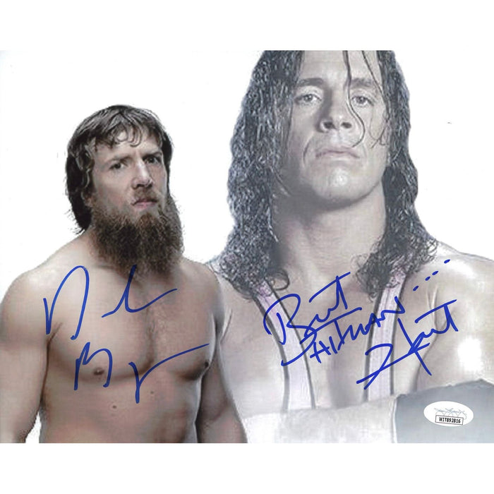Daniel Bryan & Bret Hart Promo - JSA Autographed