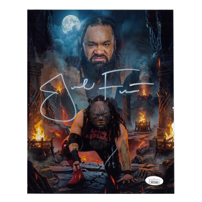 Jacob Fatu 11x14 Metallic Poster - JSA Autographed