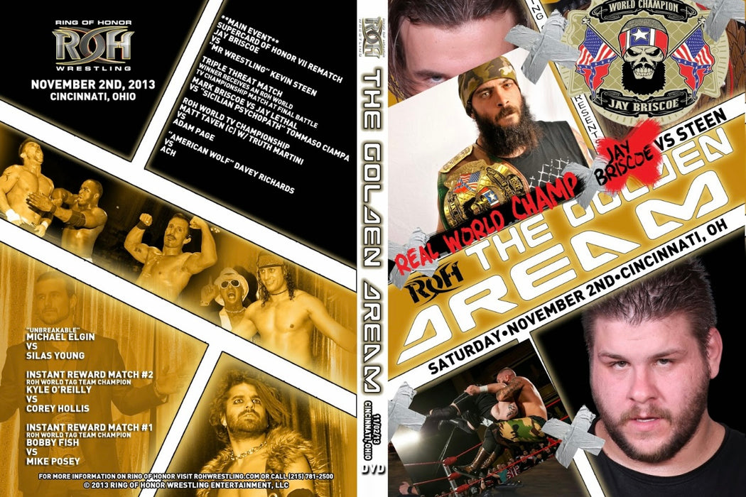 ROH - The Golden Dream 2013 DVD