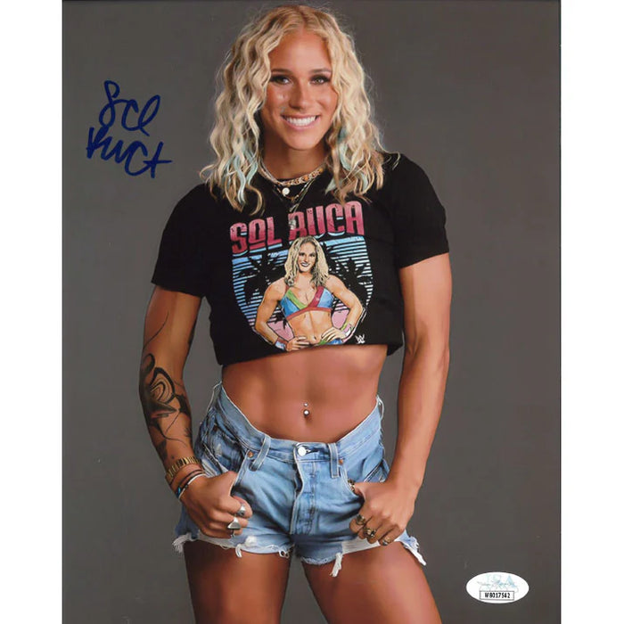 Sol Ruca Jean Shorts 8 x 10 Promo - JSA AUTOGRAPHED