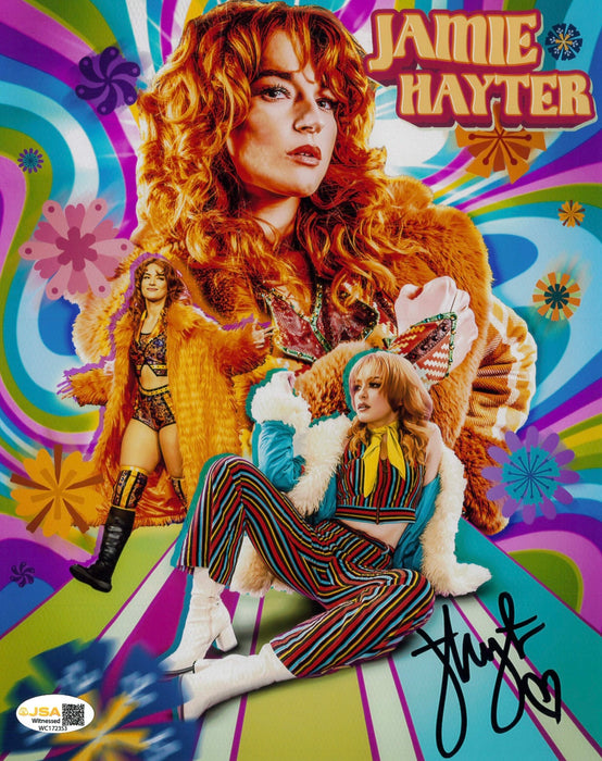 Jamie Hayter Metallic 8x10 Promo - JSA Autographed