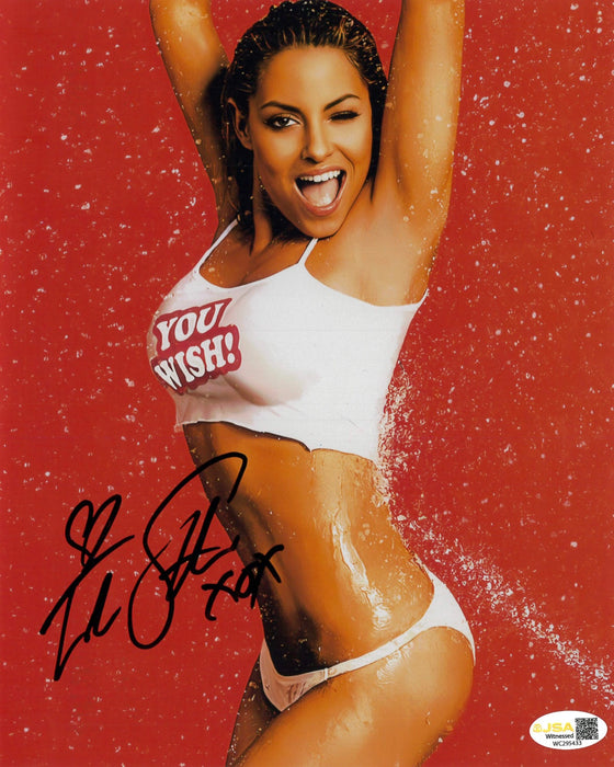 Trish Stratus Metallic 8x10 Promo - JSA Autographed