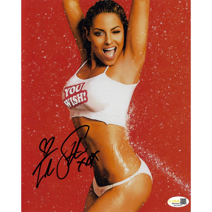 Trish Stratus Metallic 8x10 Promo - JSA Autographed