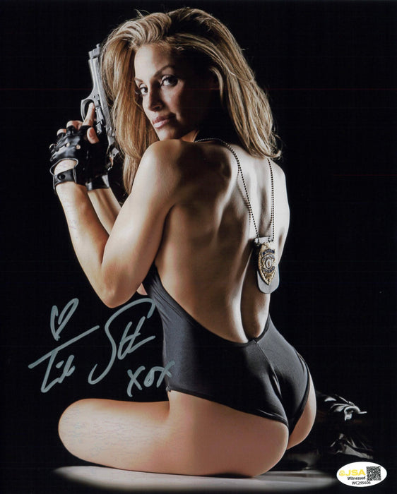 Trish Stratus Metallic 8x10 Promo - JSA Autographed