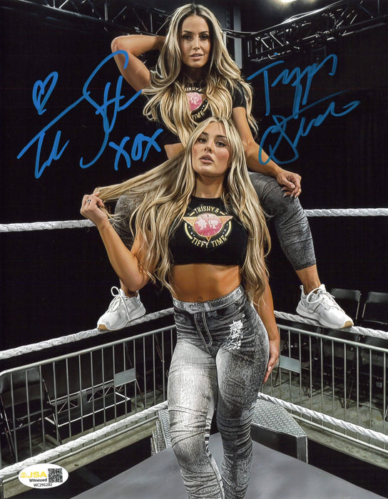 Tiffany Stratton & Trish Stratus 8x10 Promo - Dual JSA Autographed