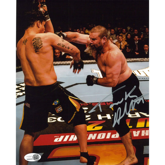 Tank Abbott Punch 8x10 JSA Autographed