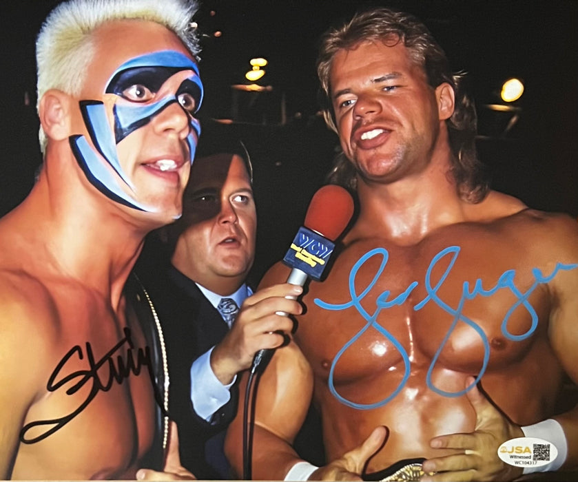 Sting & Lex Luger 8x10 - JSA Dual Autographed