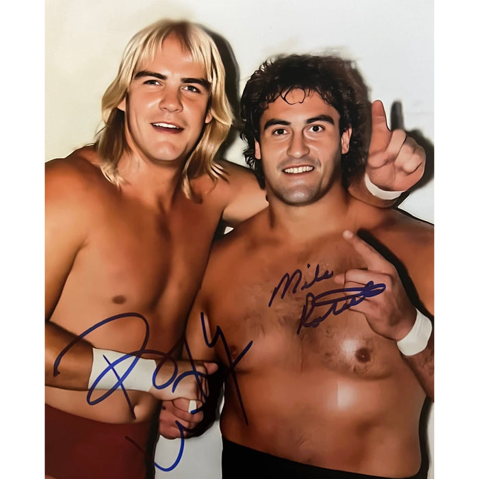 Us Express Mike Rotunda & Barry Windham Promo - Dual Autographed