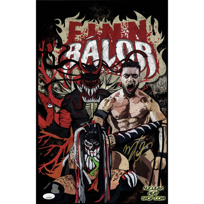 Finn Balor Nuclear Heat 11 x 17 Poster - JSA AUTOGRAPHED