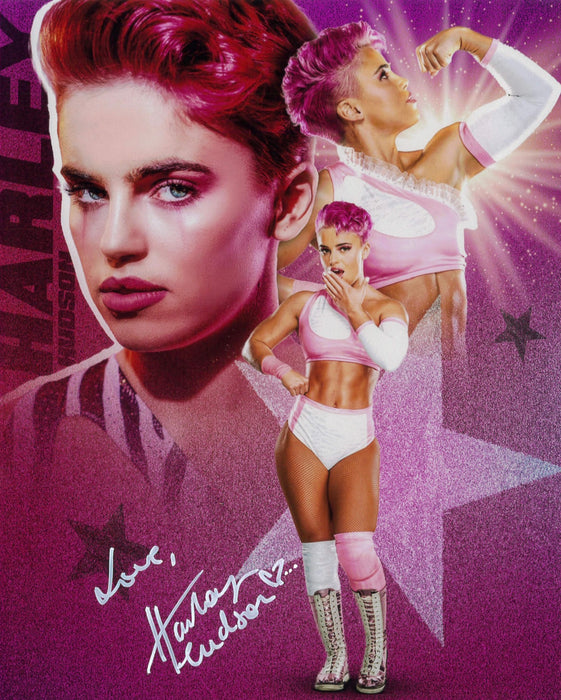 Harley Hudson AsylumGFX Metallic 11x14 Poster - AUTOGRAPHED