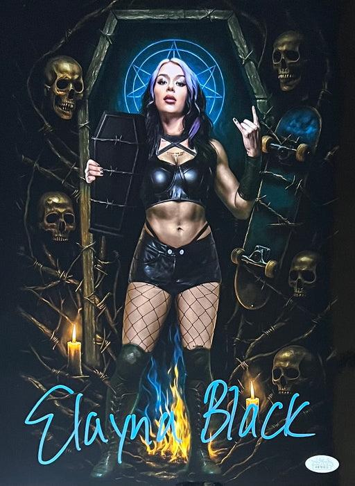 Elayna Black Asylum Metallic 11x14 JSA Autographed