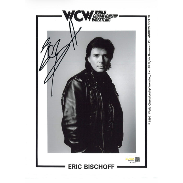 Eric Bischoff 8x10 WCW RP Promo - JSA Autographed